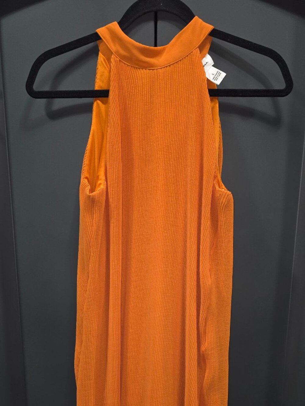 Orange Halter Top Dress Japna Large